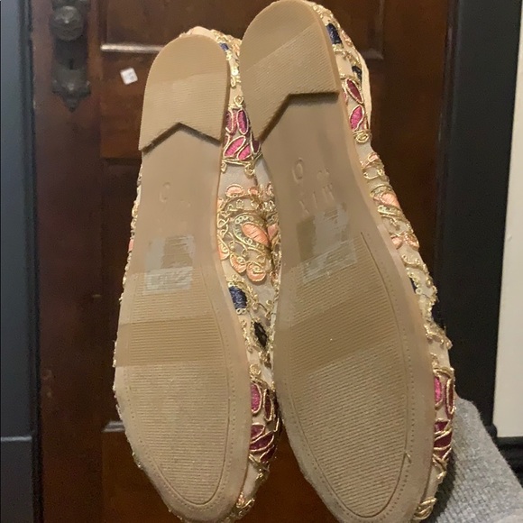 Sequined/embroidered ballet flats - Picture 4 of 9